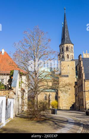 Türme der Domkirche im Zentrum von Merseburg, Deutschland Stockfoto