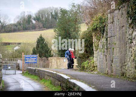 Die stilllegte Midford Station in der Nähe von Bath, Somerset, Großbritannien Stockfoto