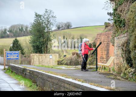 Die stilllegte Midford Station in der Nähe von Bath, Somerset, Großbritannien Stockfoto