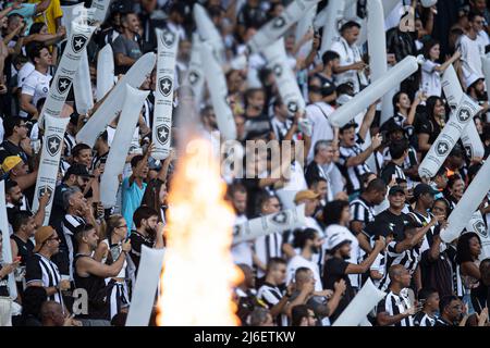 RJ - Rio de Janeiro - 05/01/2022 - BRASILIANISCHER A 2022, BOTAFOGO X JUGEND - Botafogo Fans vor dem Spiel zwischen Botafogo und Juventude im Engenhao Stadion für die brasilianische Meisterschaft A 2022. Foto: Jorge Rodrigues/AGIF/Sipa USA Stockfoto