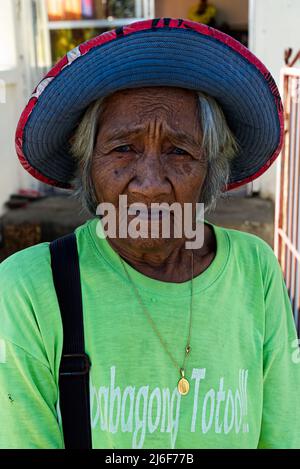 Philippinische Großmutter (Lola) Stockfoto