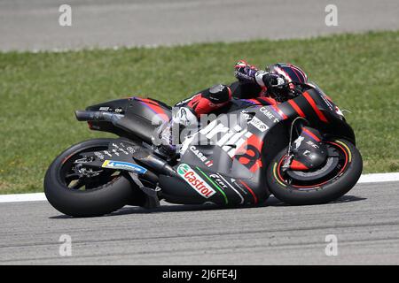 Jerez De La Frontera, Spanien. 01.. Mai 2022. Circuito de Jerez, Jerez de la Frontera, Spanien on 1 May 2022 #12 Maverick Vinales, Spanisch: Aprilia Racing während der MOTOGP, SPANISCHER GP GRAN PREMIO RED BULL DE ESPANA, Graham holt Credit: Every Second Media/Alamy Live News Stockfoto