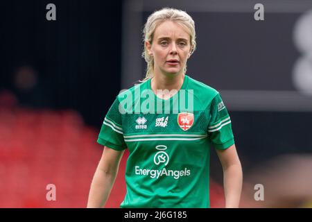 Torschütze Mollie Green (16 Coventry United) während des FA Womens Championship-Spiels zwischen Watford und Coventry United am 1. 2022. Mai in der Vicarage Road, Watford, England. Stephen Flynn/SPP Stockfoto