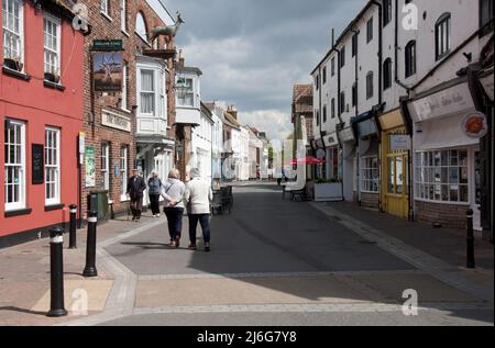 Old Poole High Street, Dorset, England Stockfoto