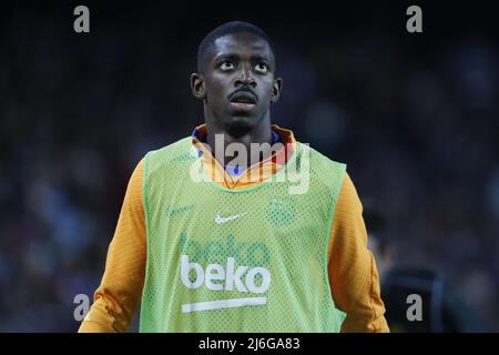 Ousmane Dembele (7 FC Barcelona) während des LaLiga Santander-Spiels zwischen Barcelona und Mallorca im Camp Nou-Stadion in Barcelona, Spanien. Rafa Huerta/SPP Stockfoto