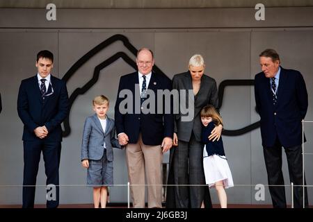 PRINZ ALBERT II. De Monaco, Portrait während des Monaco ePrix 2022, 4. Treffen der ABB FIA Formel E Weltmeisterschaft 2021-22, auf dem Circuit de Monaco vom 29. Bis 30. April in Monaco - Foto: Joao Filipe/DPPI/LiveMedia Stockfoto