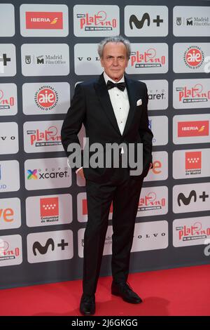 1. Mai 2022, Madrid, Madrid, Spanien: Jose Coronado nimmt am 1. Mai 2022 an den Platino Awards 2022 - Roter Teppich im Palacio Municipal de Congresos in Madrid, Spanien Teil (Bildnachweis: © Jack Abuin/ZUMA Press Wire) Stockfoto