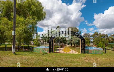 Delungra Anzac Park, datiert 2015, in Delungra, Nord-New South wales, australien Stockfoto