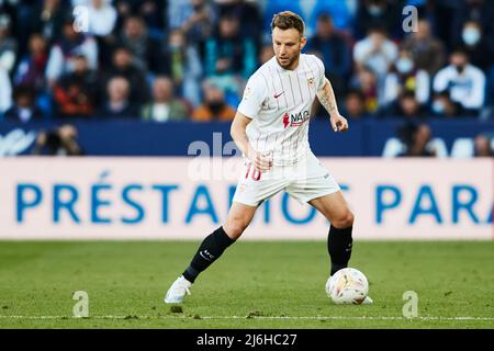 21.. April 2022; Estadio Ciutat de Valencia, Valencia, Spanien; La Liga Santander, Levante UD gegen den FC Sevilla; Ivan Rakitic vom FC Sevilla Stockfoto