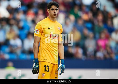 21.. April 2022; Estadio Ciutat de Valencia, Valencia, Spanien; La Liga Santander, Levante UD gegen den FC Sevilla; Yassine Bounou vom FC Sevilla Stockfoto