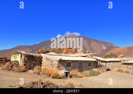 Ehemaliges Sanatorium in den canadas von teneriffa, im Nationalpark teide Vulkan Stockfoto