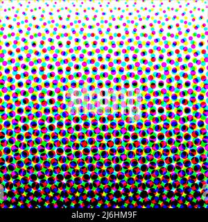 Pointillismus Hintergrund mit bunten Punkten. Farbiger Hintergrund mit Kreisen Stock Vektor