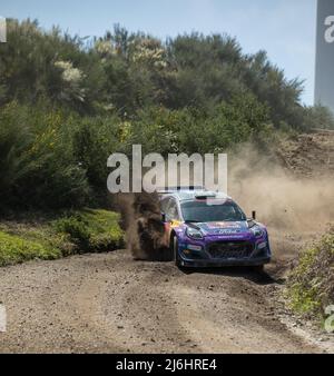 Gontim, Portugal - 01. Mai 2022: Craig BREEN (IRL), Paul Nagle (IRL), M-SPORT FORD WORLD RALLY TEAM, Ford Puma Rally1, Action während eines Testtages für WRC Stockfoto