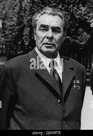 LEONID BRESCHNEW Sowjetischer Generalsekretär 1964-1982 Stockfoto