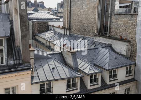 Dächer der Stadt - Paris, Frankreich Stockfoto