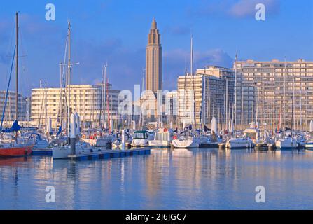 Yachthafen, Le Havre, Normandie, Frankreich Stockfoto