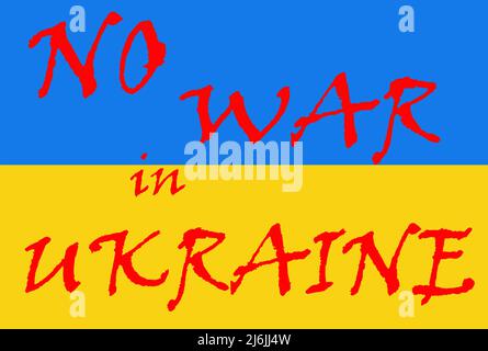 Ukrainische Flagge (ukrainische Flagge). Blaue gelbe Flagge des unabhängigen Staates Ukraine Stockfoto