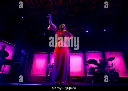 Margherita Vicario, Sängerin während Margherita Vicario schließt ihre TOUR CLUB 2022 am Atlantik in Rom, italienische Sängerin Musikkonzert in Rom, Italien, April 30 2022 Stockfoto