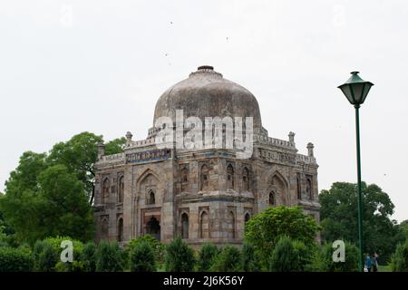 Gebäude in Lodhi Garten bekannt als Shish Gumbad. Stockfoto