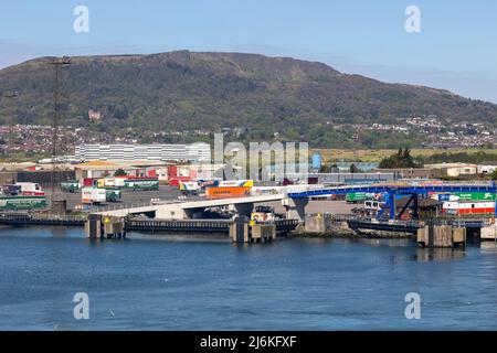 Belfast Harbour Trade Stockfoto