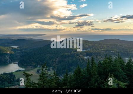 Mount Erie ist der höchste Gipfel in der Region Anacortes im Bundesstaat Washington Stockfoto