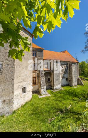 Festung Cuknstejn bei Nove hrady, Südböhmen, Tschechische Republik Stockfoto