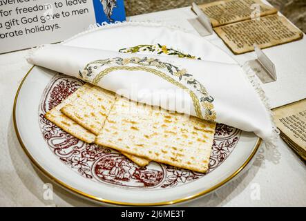 Italien Emilia Romagna Bertinoro: Interfaith Museum: Pecach Dish Stockfoto