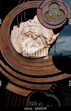 Italien Emilia Romagna Bertinoro: Interfaith Museum:Detail des Portals. Geburt Stockfoto