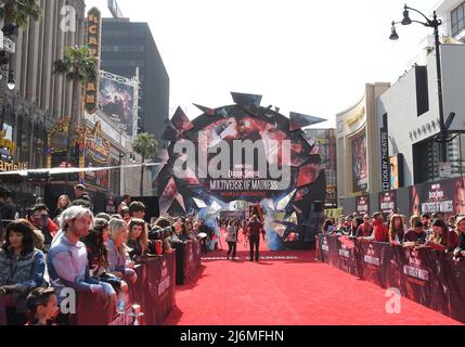 Los Angeles, USA. 02.. Mai 2022. Atmosphäre beim DOKTOR DER Marvel Studios STRANGE IN DER MULTIVERSE OF MADNESS Premiere im Dolby Theater am Montag, dem 2. Mai 2022. (Foto: Sthanlee B. Mirador/Sipa USA) Quelle: SIPA USA/Alamy Live News Stockfoto