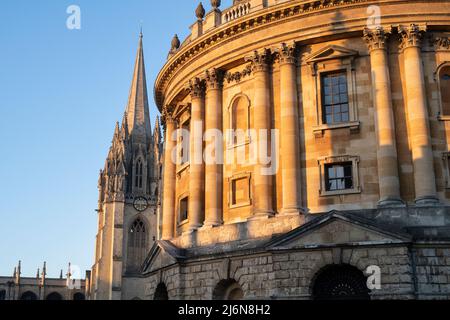 Radcliffe Kamera bei Sonnenaufgang. Oxford, Oxfordshire, England Stockfoto