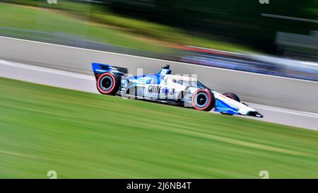 01. Mai 2022: Graham Rahal fährt den Rahal Letterman Lanigan Racing-Honda während des Honda Indy Grand Prix von Alabama in der NTT IndyCar Series im Barber Motorsports Park in Leeds, AL, sofort nach vorne. Austin McAfee/CSM Stockfoto