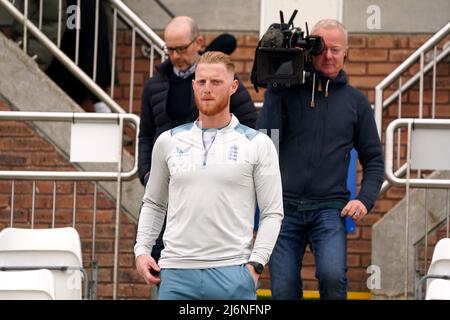 Ben Stokes, Testkapitän der englischen Männer, während einer Fotoanfange auf dem Riverside Ground, Chester-le-Street, County Durham. Bilddatum: Dienstag, 3. Mai 2022. Stockfoto