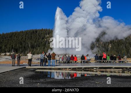 Klassische Landschaften der USA - das Yellowstone Tectonic Basin. Stockfoto