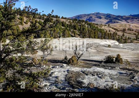 Klassische Landschaften der USA - das Yellowstone Tectonic Basin. Stockfoto