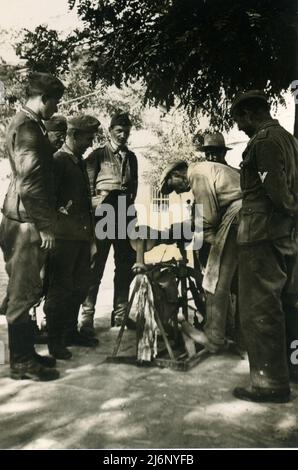 2. Weltkrieg WW2 deutsche Soldaten erobern URSS - 31. Mai 1942, wehrmacht - Operation Barbarossa - deutsche Soldaten in Feodosia - Russland, Krim Stockfoto