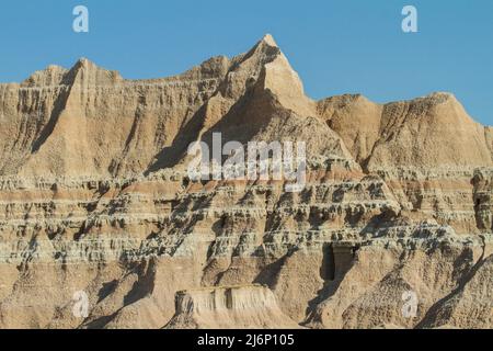 Die klassischen Landschaften der USA - die Badlands von Dakota. Stockfoto