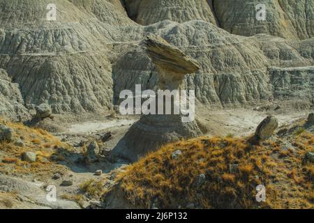 Die klassischen Landschaften der USA - die Badlands von Dakota. Stockfoto