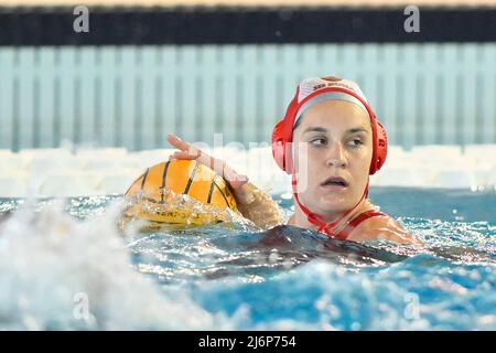 Rom, Italien. 1.. Mai 2022, Emmalia Eichelberger von SIS Roma (ITA) während des Viertelfinales der Meisterschaft A1 zwischen SIS Roma und Bogliasco 1951 im Polo Acquatico Frecciarossa, 1.. Mai 2022 in Rom, Italien. (Foto von Domenico Cippitelli/Pacific Press) Stockfoto