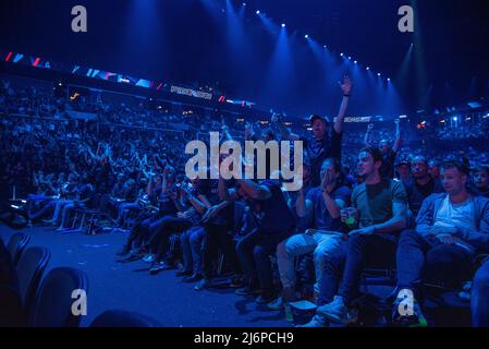 Astralis Fans feiern Stockfoto