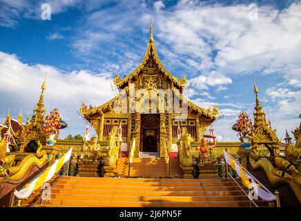 Wat Saeng Kaeo Phothiyan Tempel in Chiang Rai, Thailand, Südostasien Stockfoto