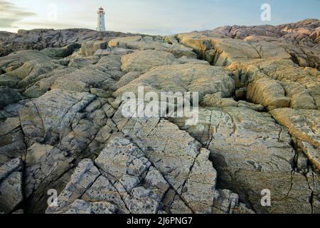 Nordamerika; Nova Scotia; Maritimes; Cape Breton Island; Louisbourg; Leuchtturm Stockfoto