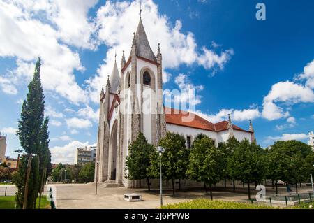 Igreja de Santo Condestável em Campo de Ourique, Kirche Lisboa Santo Condestavel, Campo de Ourique, Lissabon Stockfoto