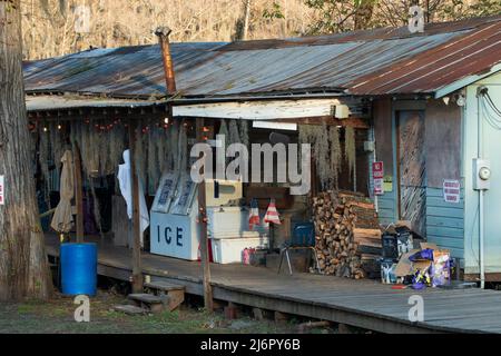 USA, Texas, unsicher, Caddo Lake, Johnson's Ranch Store Stockfoto