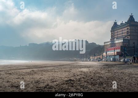 Viktorianisches Strandhotel in Scarborough, Yorkshire Stockfoto