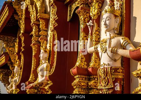 Wat Saeng Kaeo Phothiyan Tempel in Chiang Rai, Thailand, Südostasien Stockfoto