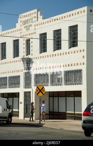 USA, West Texas, Texas, Marfa, Downtown Stockfoto