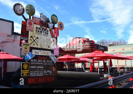 Cruiser's Café , Williams, an der Route 66 Stockfoto