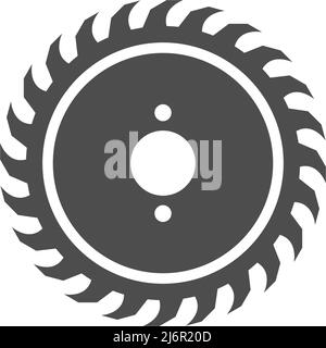 Vorlage zur Illustration des Symbols für Metallsägen Stock Vektor