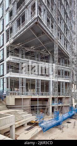 One Centenary Square wird 2017 in Birmingham, Großbritannien, gebaut Stockfoto