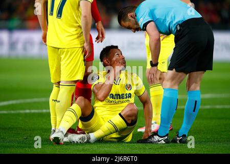 Villarreal, Spanien. 3. 2022. Mai: El Madrigal, Villarreal, Spanien: Champions League Halbfinale mit 2. Etagen; Villarreal gegen den FC Liverpool: Credit: Action Plus Sports Images/Alamy Live News Stockfoto